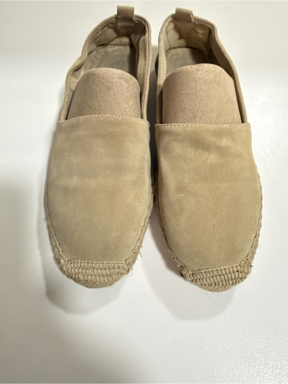 GAP Women's Slip-On Espadrilles in Light Tan Suede
